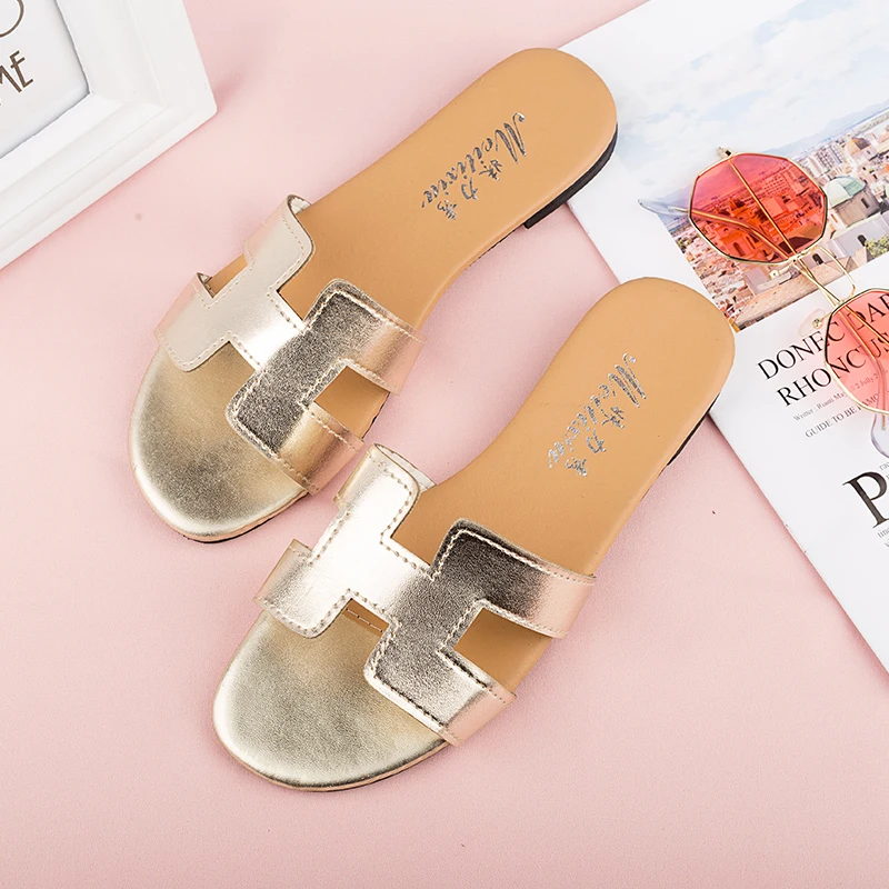 Женские шлепанцы коллекция 2019 года пляжные Вьетнамки женская домашняя обувь