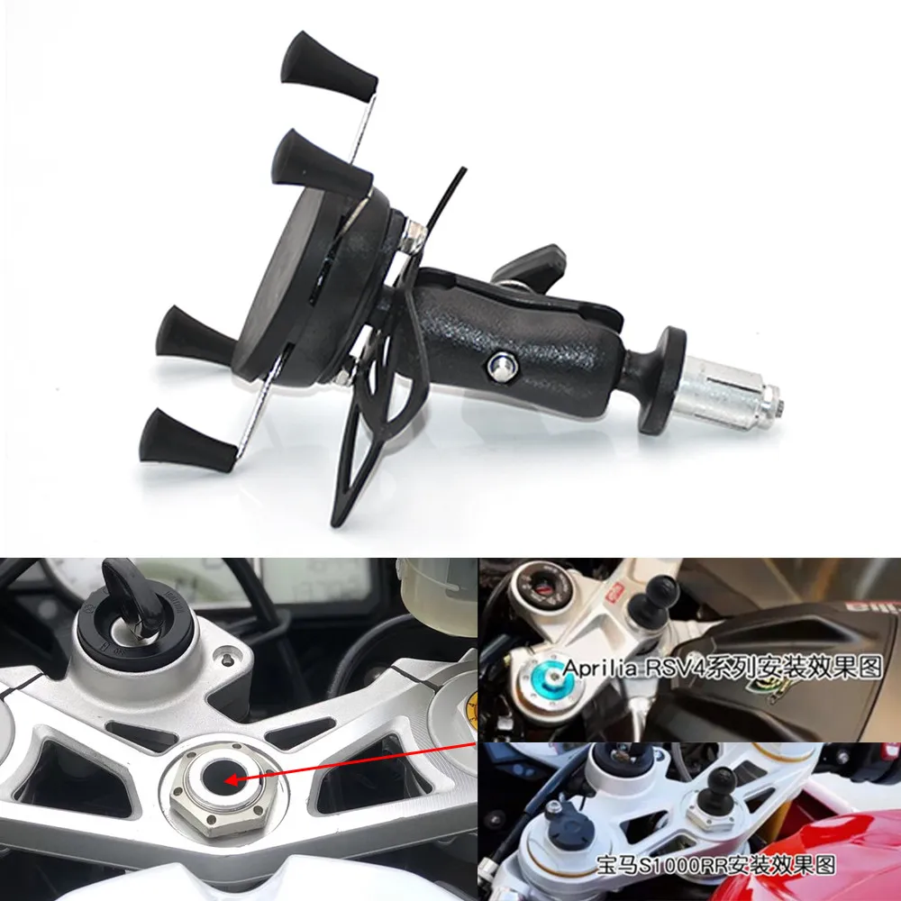 

Navigation Phone Holder For HONDA F5 CBR650F VFR1200 BMW S1000RR HP4 2010 14 15 Motorcycle GPS Frame Bracket Support Stand Mount