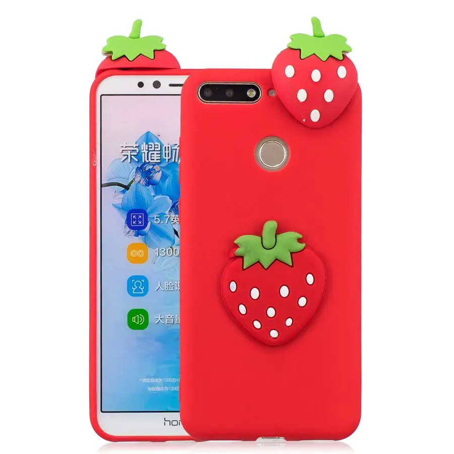 Чехол для huawei honor 7C, 5,7 дюймов, для honor 7C, huawei honor 7C, AUM-L41, задняя крышка, 3D единорог, панда, силиконовый мягкий чехол для телефона s - Цвет: 1
