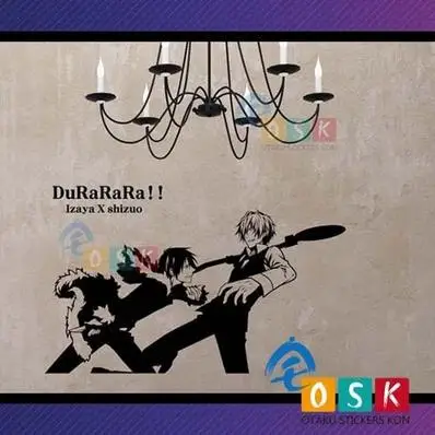 Аниме DuRaRaRa Heiwajima Shizuo Виниловые Настенные стикеры Наклейка Декор мультфильм |