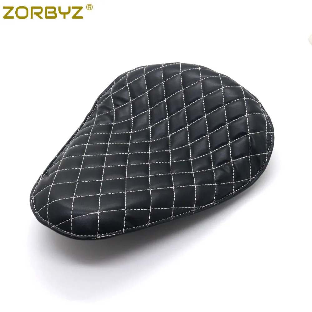 ZORBYZ мотоциклетное черное сиденье для водителя из синтетической кожи с