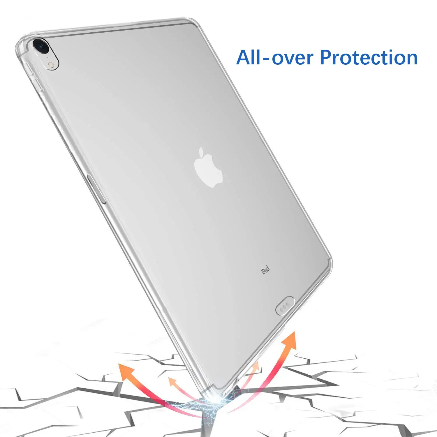 Силиконовый чехол для iPad Pro 11 9,7 чехол, прозрачный тонкий силиконовый мягкий ТПУ чехол для планшетного компьютера амортизация для iPad 234
