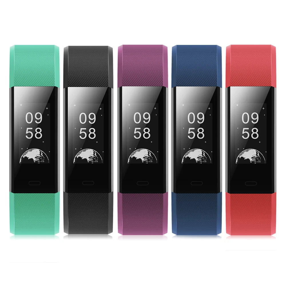 Водонепроницаемый Aowo ID115 HR Plus Smartband смарт браслет Bluetooth монитор сердечного ритма