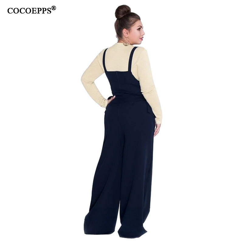 Новинка 2019 Модный женский летний комбинезон Элегантный офисный Свободный 6XL |