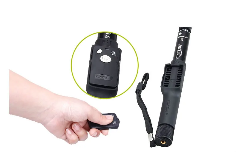 Раздвижной селфи-монопод YUNTENG 2288 с дистанционным управлением по Bluetooth