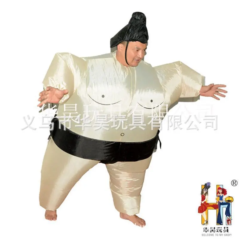 Костюм для косплея рестлера Sumo Sumou Забавное платье на Хэллоуин надувной костюм