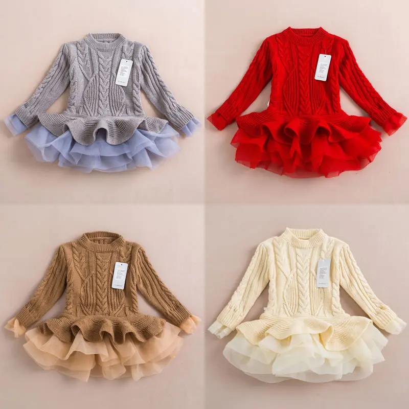 

Christmas Costume For Baby Girl Dresses Clothing New Year Children Fleece Lace TUTU Princess Dress Kid Tulle Belle Clothes