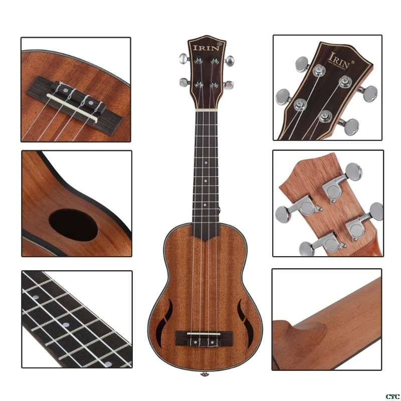 Тенор укулеле ИРИН 21 дюймов ореховое дерево 18 акустическая гриф Ukelele гитара красное дерево гриф