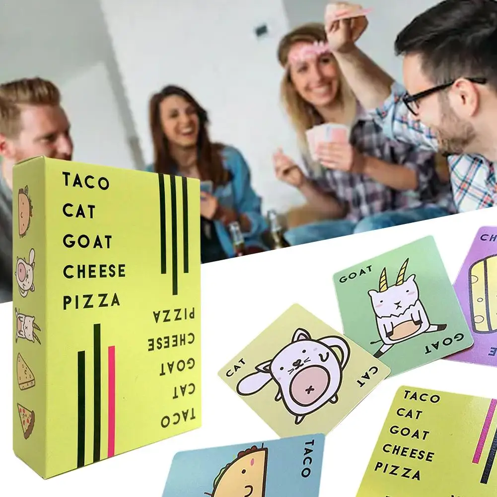 Taco Кот козел Сыр Пицца английская игровая карточка вечерние карточные игры Семейные настольные игры быстрый и простой развлечения