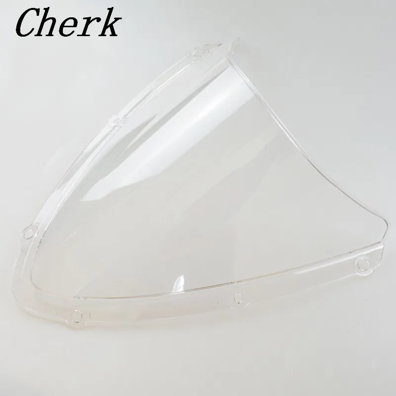 Лобовое стекло мотоцикла двойные пузырьки для SUZUKI GSXR600 GSXR 750 K8 08-10 2009 Clear |