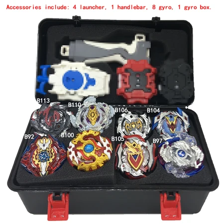 8PCS - D Набор топов пусковые установки Beyblade игрушки Toupie Металл God Burst волчок Bey Blade Blades игрушки bay blade bables - Цвет: 8PCS - D