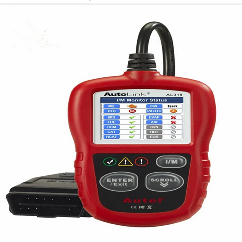 Новый AL319 OBD2 автомобильный сканер OBD Автомобильный диагностический инструмент