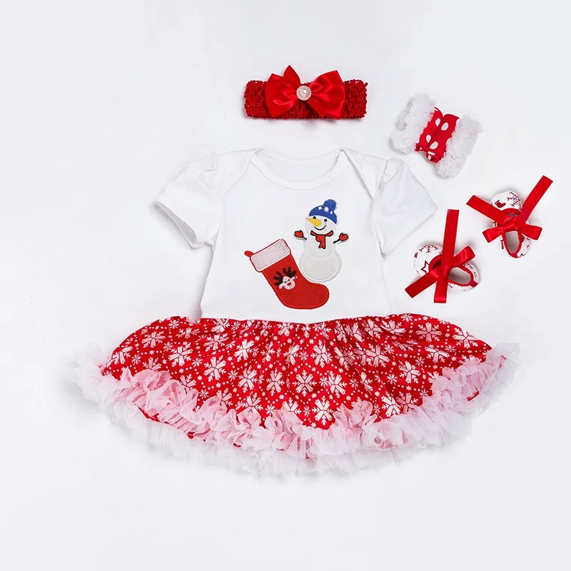 Комбинезон для новорожденных девочек My First Christmas боди с аппликацией в виде оленя +