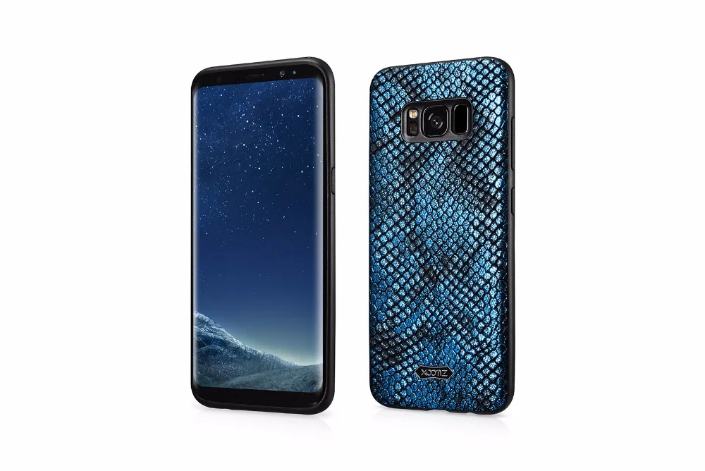 4 цвета для samsung Galaxy S8 кожаный чехол на заднюю панель телефона для samsung S8 Plus icarer xoomz модный бренд Шарм масштаб