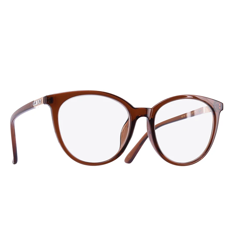 C2 Brown Frame Winla фирменный дизайн очки для глаз кошки рамка очки для чтения женская прозрачная рамка для очков оптические овальные прозрачные линзы WL1123 - Цвет оправы: C2 Brown Frame