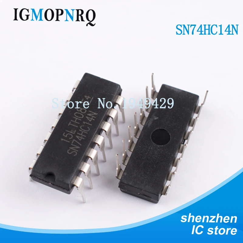 10 шт./лот 74HC14 74HC14N SN74HC14 SN74HC14 DIP IC DIP-14 шесть триггерных инверторов Schmitt, новый