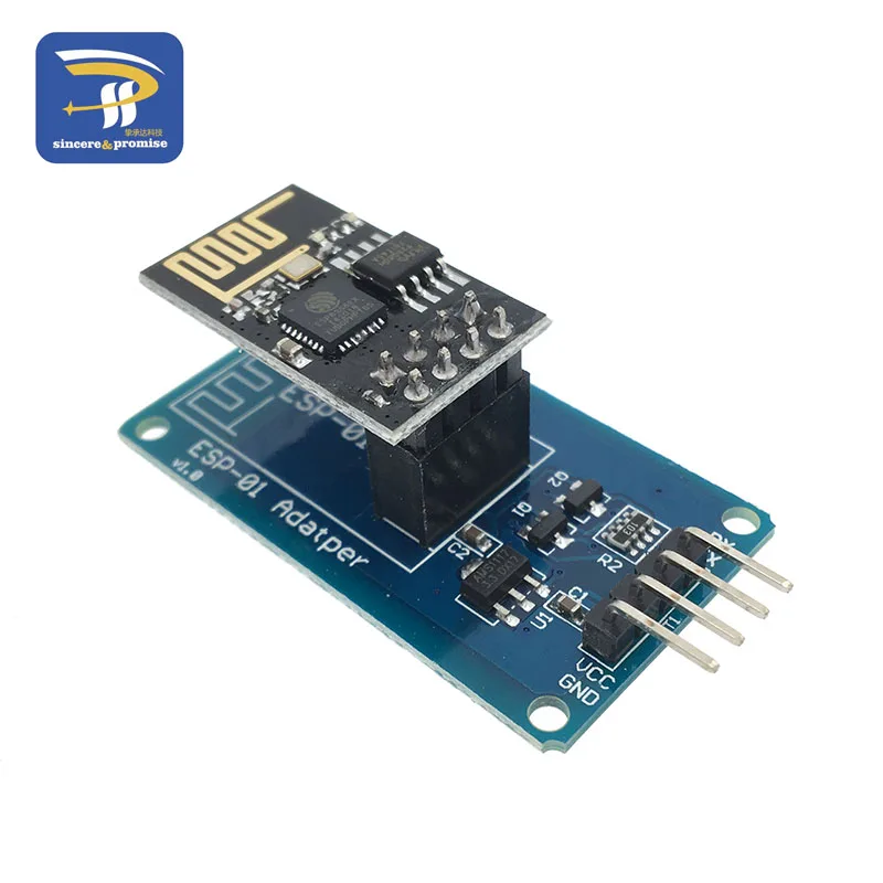 ESP8266 ESP-01 серийный WiFi беспроводной адаптер модуль 3,3 V 5V Esp01 коммутационные адаптеры pcb совместимый для Arduino - Цвет: with ESP-01