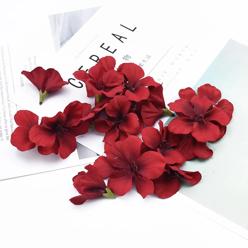 

Искусственные цветы, шелковые цветы вишни, 20 шт.