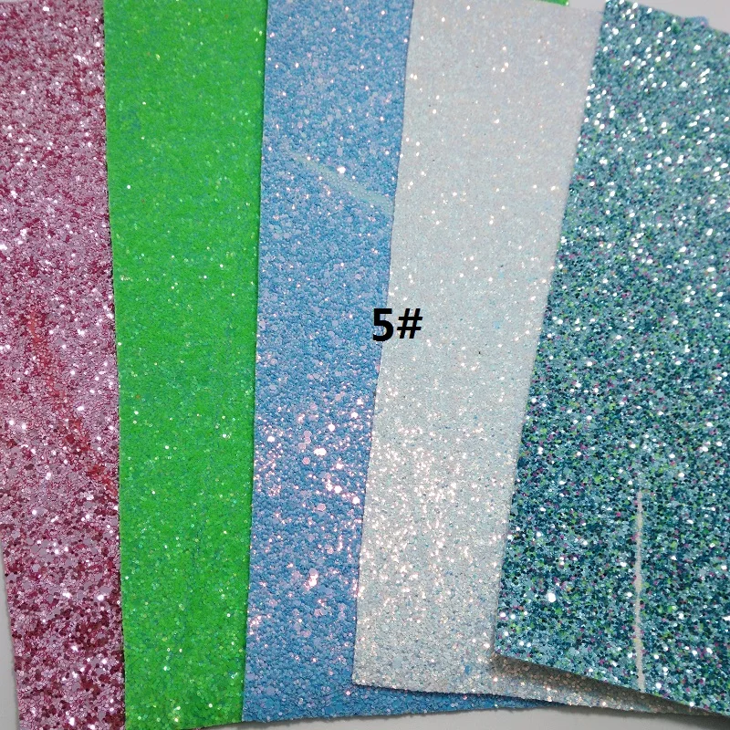 CLEAR STOCK--Dirty 1SET(5PCS ) A4 SIZE 21X29cm Alisa Glitter Cuero Sintetico Leather For DIY hair Accessroies Craft K48E | Дом и сад