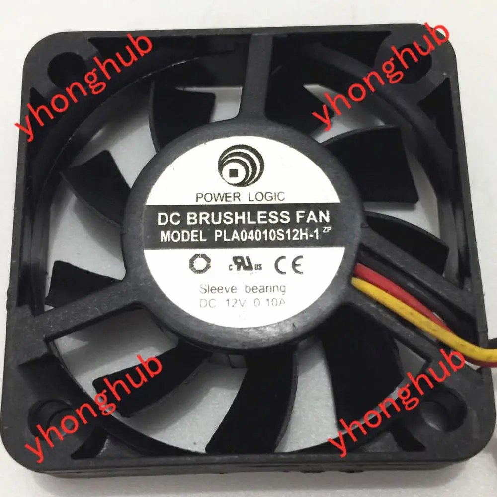 Мощность материнскую плату PLA04010S12H 1 DC 12V 0.10A 40x40x10 мм 3 Провода Сервер вентилятор