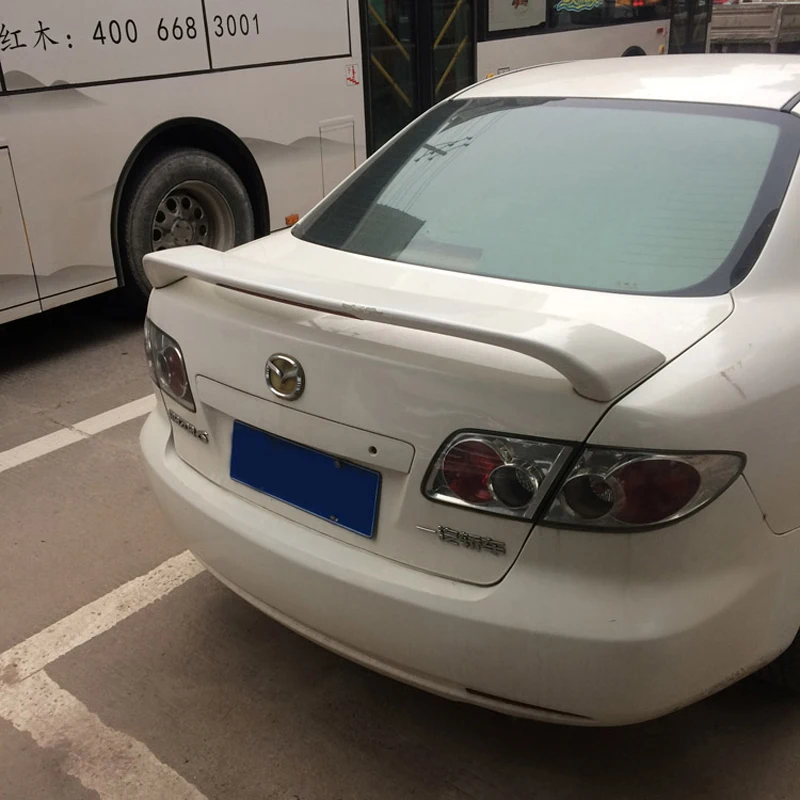 Для Mazda 6 спойлер 2003 2011 авто украшение в виде хвостового крыла светодиодный