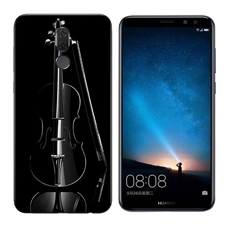 Cover For Huawei Mate 10 Lite 5.9&quot Phone Cases Piano Printing Nova 2i Soft Silicone Back Shell for MaiMang 6 Capa |