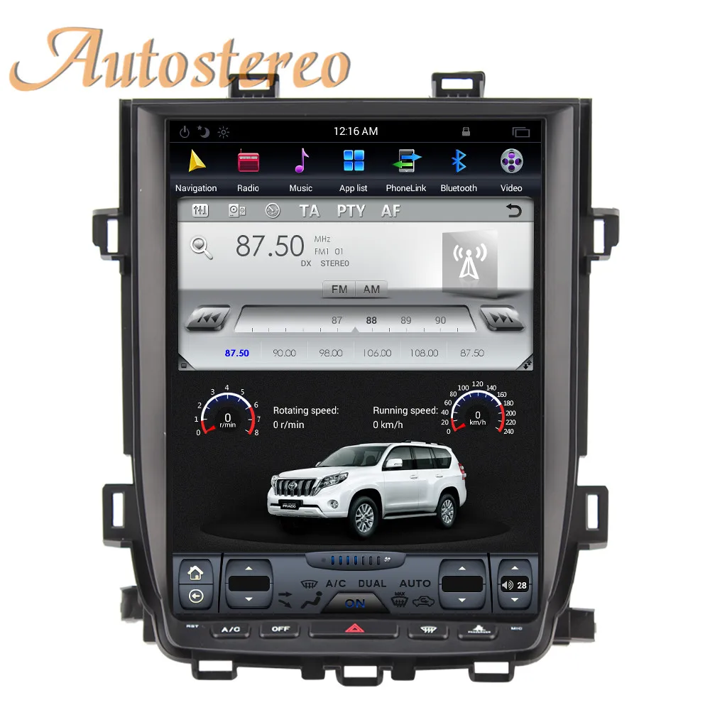 Android 7 Автомобильный gps навигатор для Toyota Alphard 2007-13 головное устройство мультимедийная лента Авторадио рекордер без DVD плеера 2K Tesla стиль