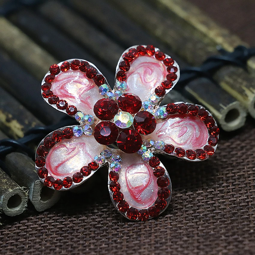 Горячая Распродажа модные простые эмалированные броши в виде цветка булавки