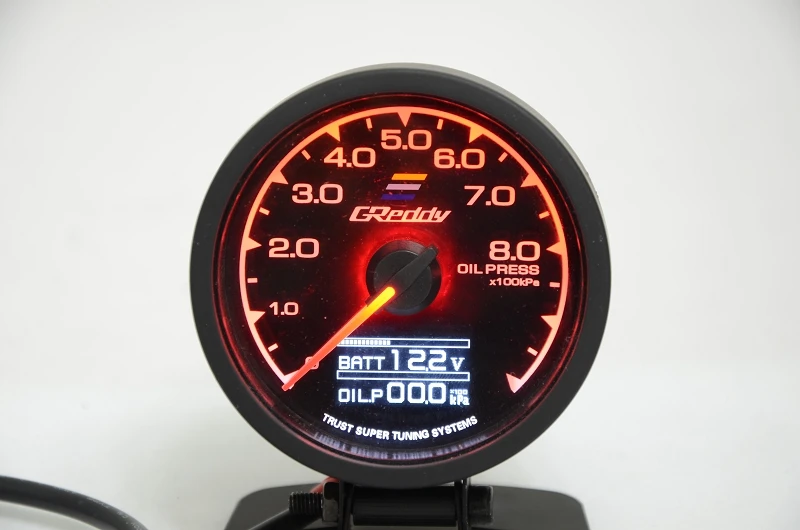RGB 64K цвета Гонки GReddi Калибр с режимом запуска турбо Boost температура воды Температура масла пресс вакуумный EGT топливный пресс напряжение