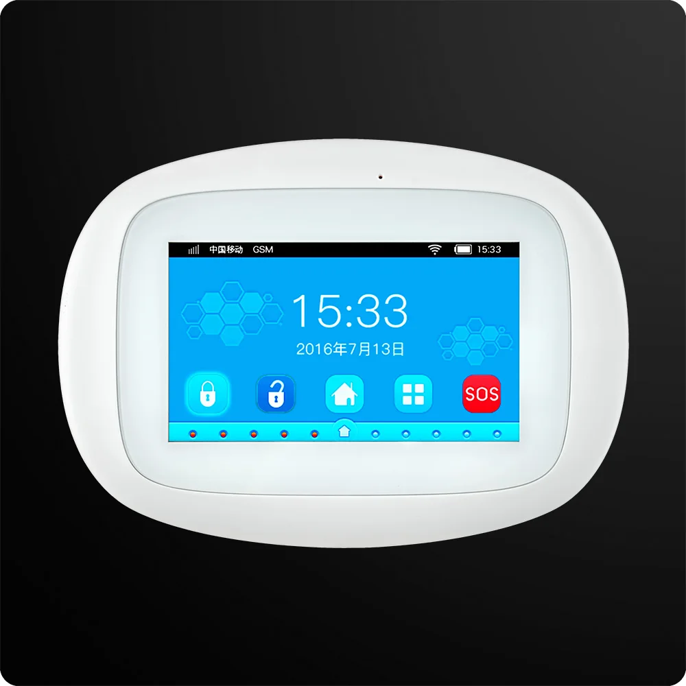 KERUI K52 4 3 дюймовый TFT цветной экран Беспроводная охранная сигнализация Wi Fi GSM