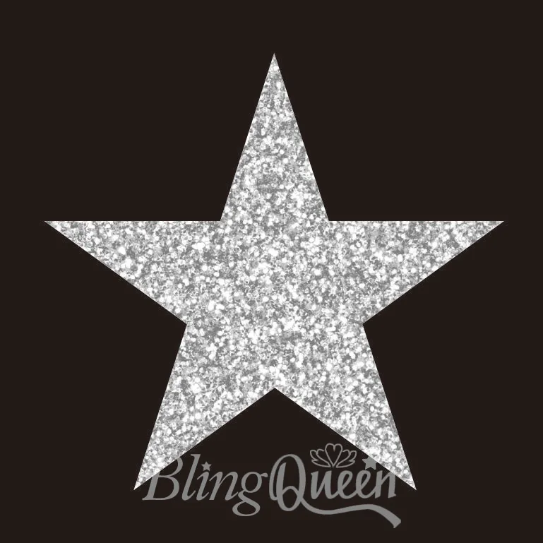 BlingQueen 12 шт./лот корейские блестящие виниловые наклейки с термоклеевым покрытием