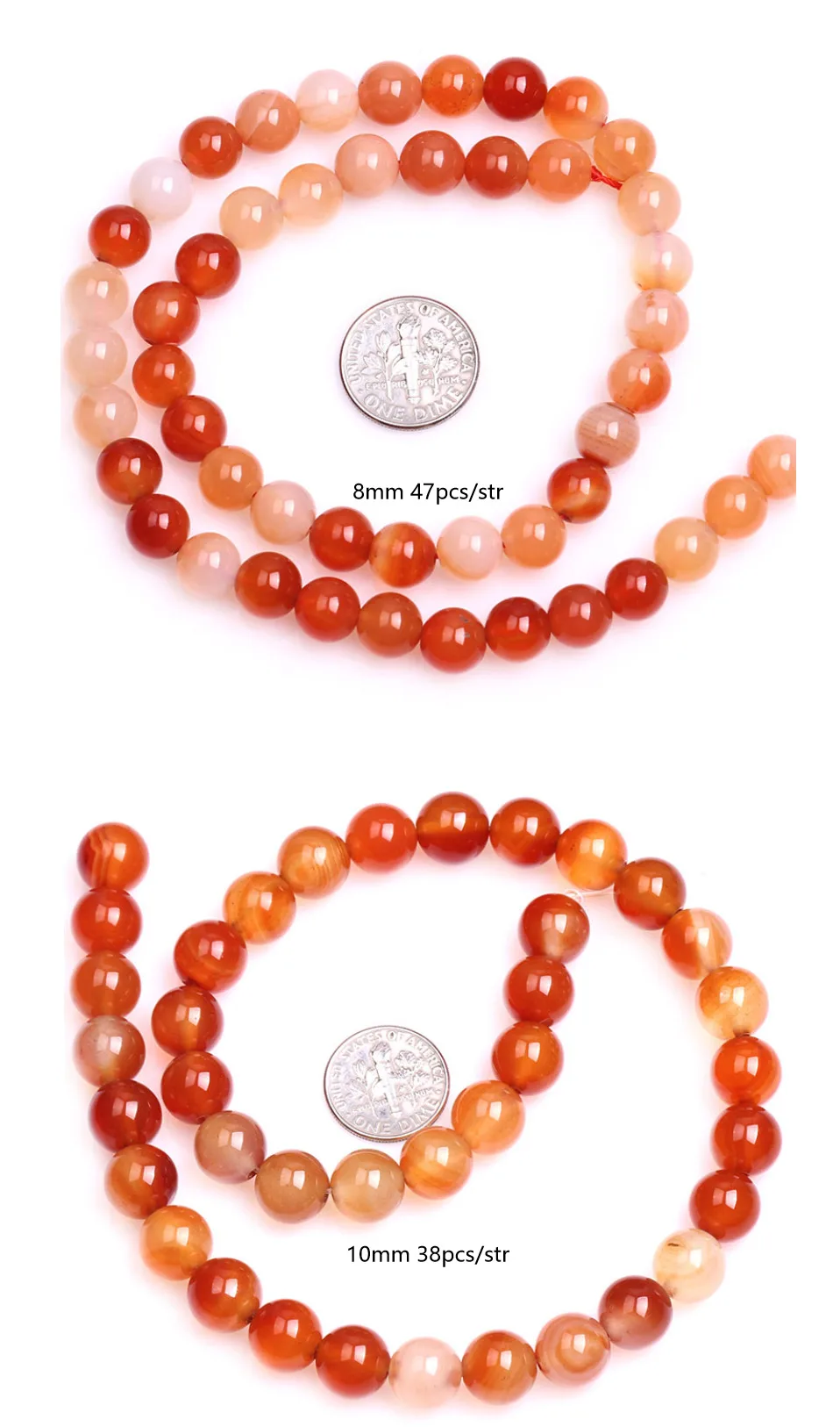 Натуральный Красный carnelian, круглые бусины для изготовления ювелирных изделий 15 дюймов рукоделие ювелирные бусины для браслетов Цепочки и ожерелья делая 6 мм 8 мм 10 мм