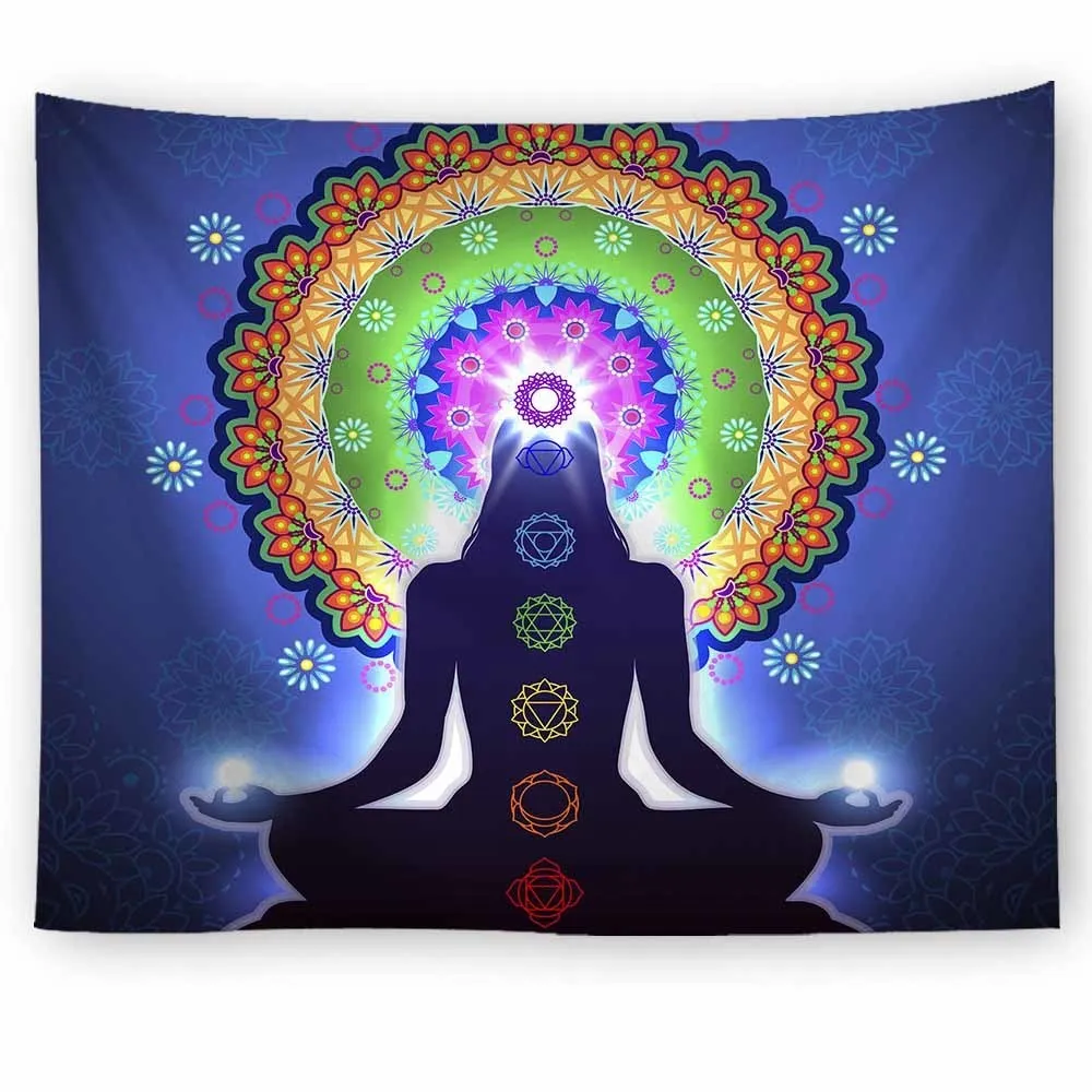 Cilected Chakra настенные подвесные занавески для медитации гобелены дома спальни