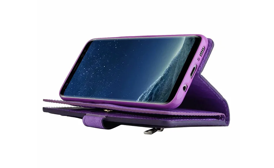 S8 Plus чехол для Funda samsung S8 кошелек Роскошный чехол для телефона Hoesje samsung Galaxy S8 Plus чехол кожаный чехол 9 карт флип-чехол Сумки S8
