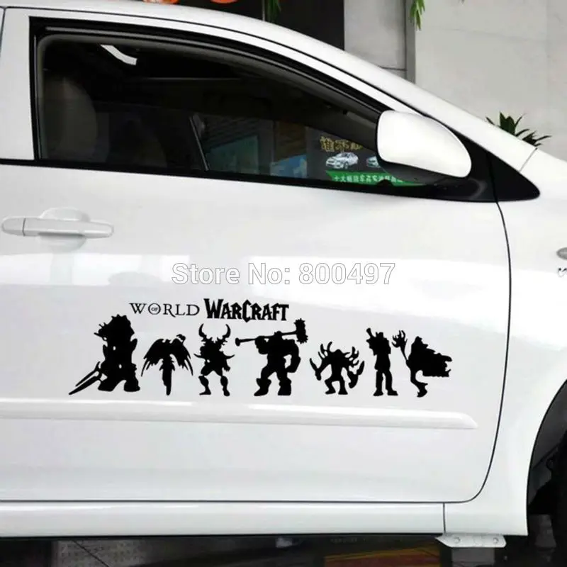 

New Style Decoration Car Acccessories World Warcraft Reflective Stickers Car Whole Body Decals