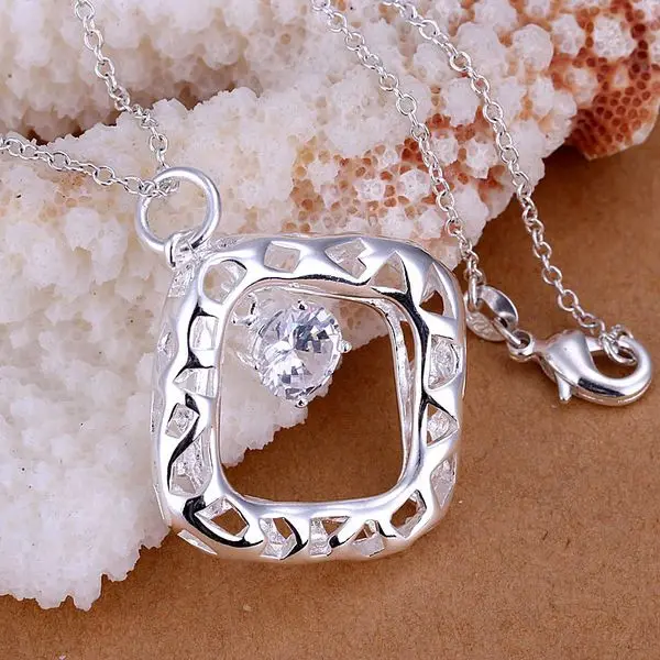 P114_2 оптовая продажа серебряного цвета ожерелье заводская цена высокое качество