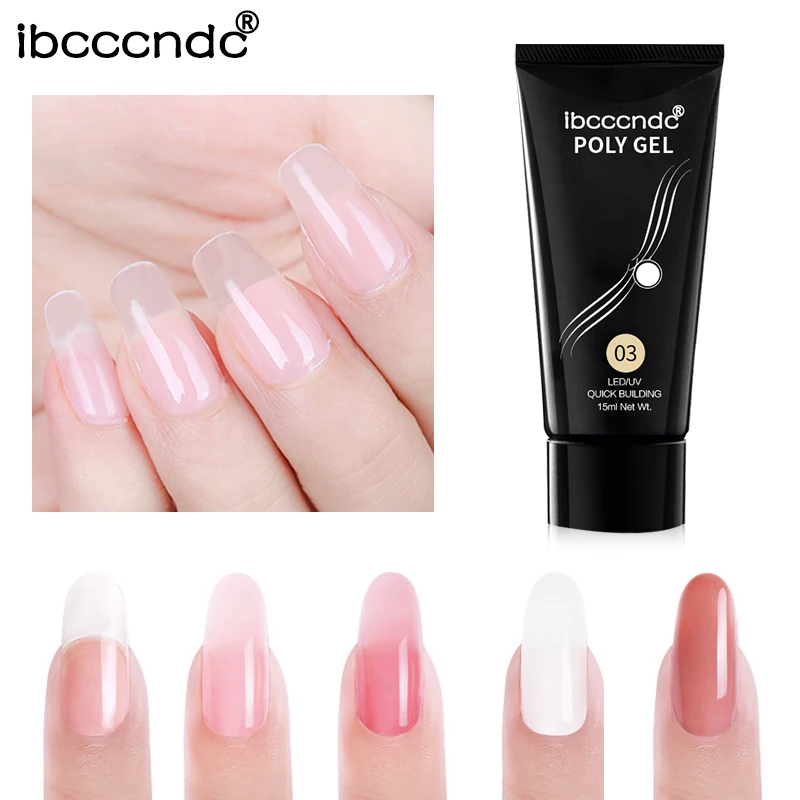 9 видов цветов гель для наращивания ногтей УФ Желейный маникюра пальцев