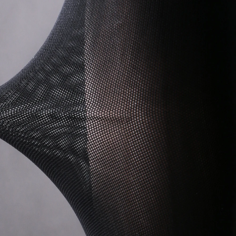 Черное гимнастическое трико для девочек сетчатая танцевальная одежда с длинным