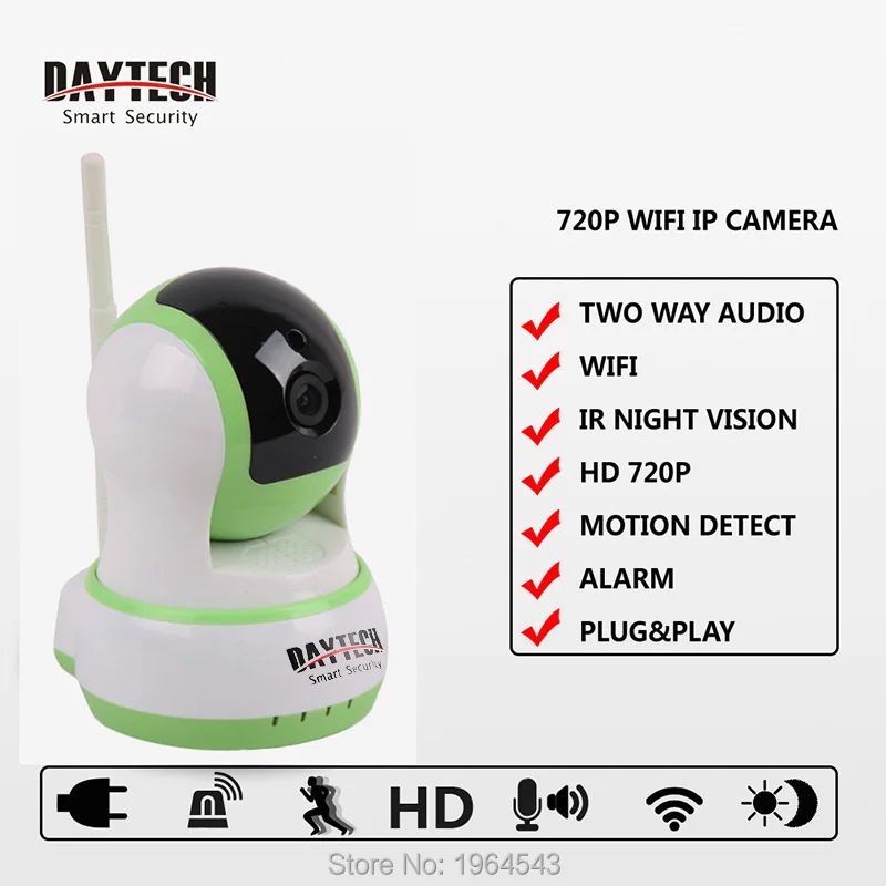 Daytech Wi Fi Камера IP домашнего наблюдения 960 P радионяня двухстороннее аудио ночного