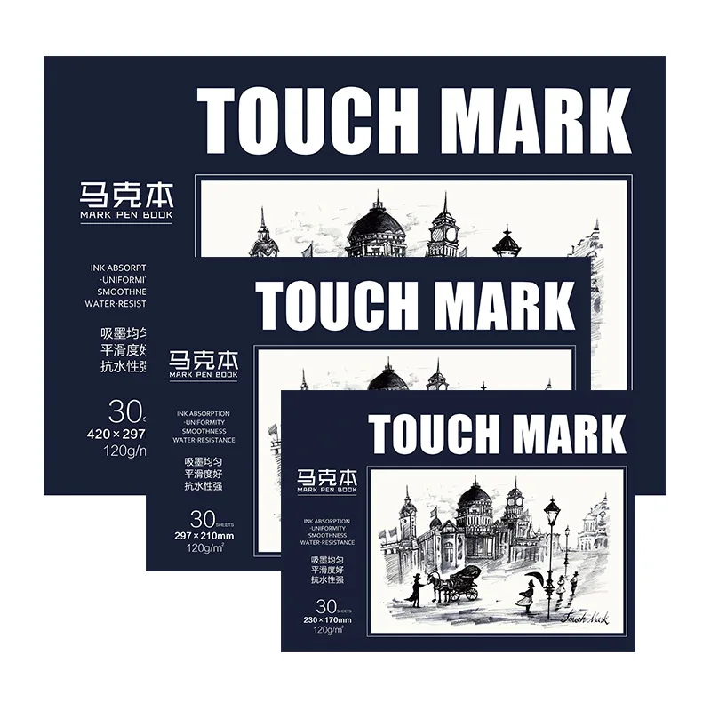 1 шт. Touchmark B5 A4 A3 Mark Sketchbook художника Акварельная бумага эскиз книга масляная пайка