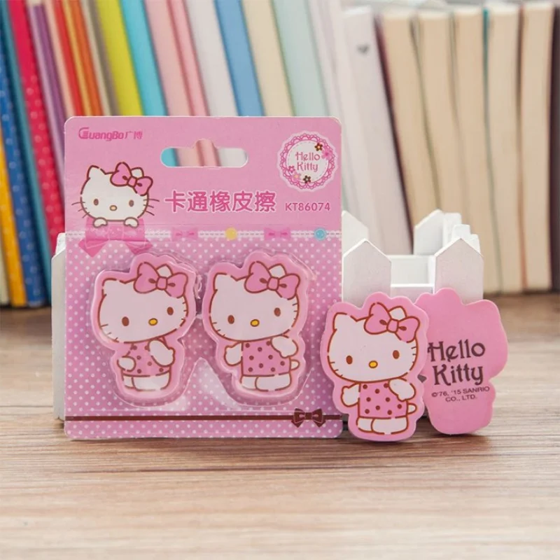 TOPSTHINK канцелярские товары hello kitty карандаш ластик школьный поставщик стирательная резинка для девочек креативный милый ластик