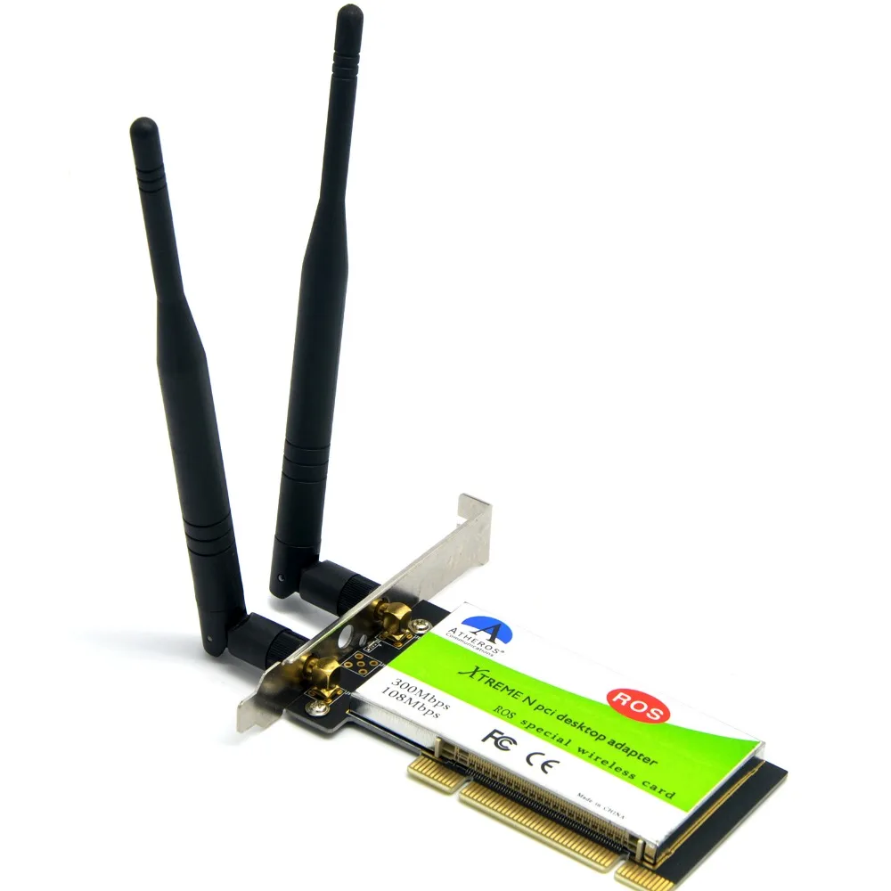 Настольный адаптер Atheros AR9223 802.11n 300 Мбит/с PCI Wi Fi беспроводной сетевой карта для OS /