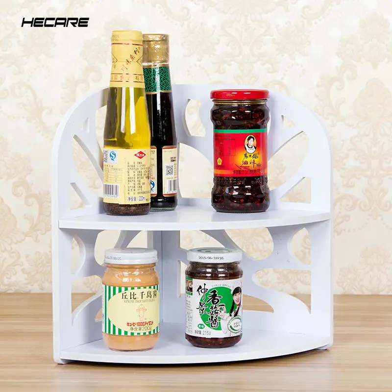 HECARE кухонная полка Cocina Настенная угловая для специй пластиковая