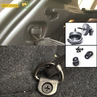 2pcs cargo net tie down hooks retainer clips with screws for rear trunk boot envelope floor net ring loop fixing accessories