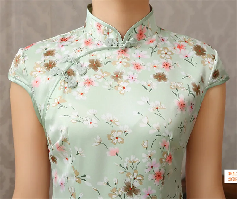 Fasbys китайская культура clothing cheongsam традиционный тонкий мини стенд воротник шелк