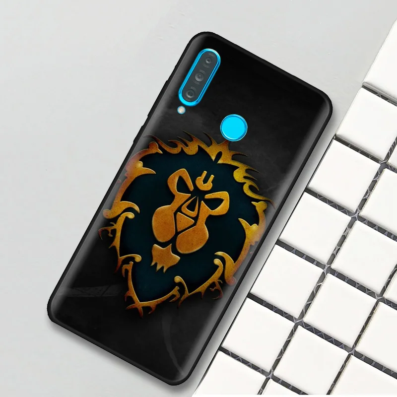 Черный силиконовый чехол для huawei P30 P20 P10 mate 20 10 Nova 5 5i Lite Pro P Smart+ Z Shell Wows World of Warcrafts