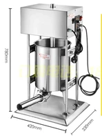 15L electric Stainless steel Vertical Commercial horizontal Sausage Stuffer Filler Machine machine sausage filler