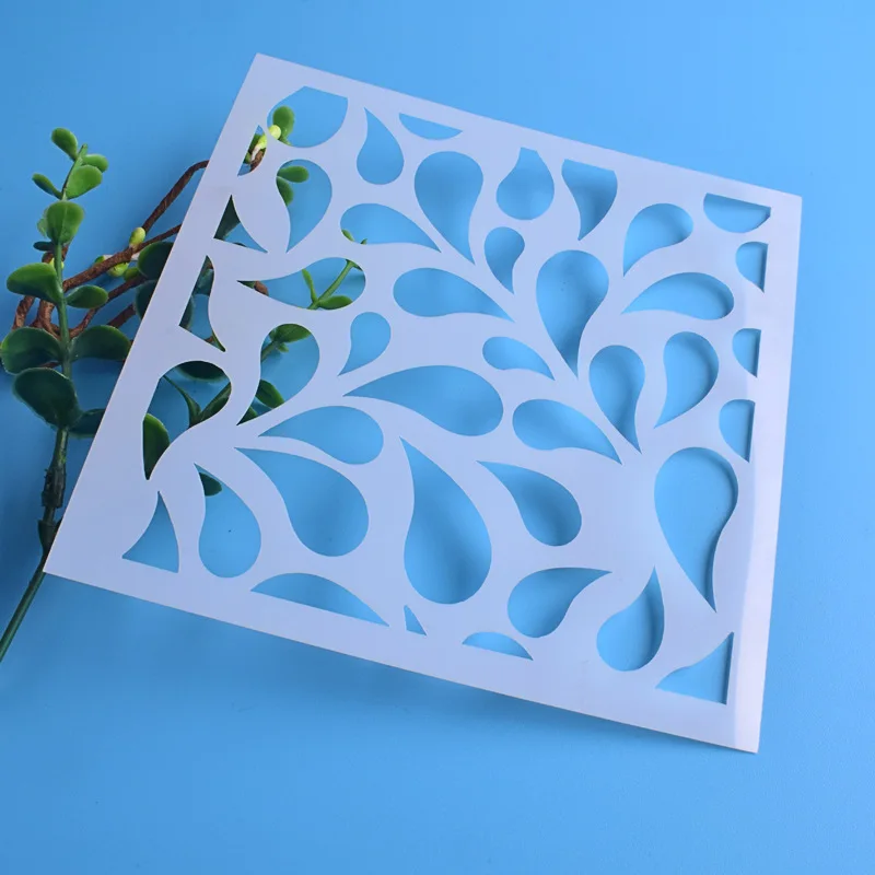 13 см водосберегающая вода DIY Многослойные трафареты настенная живопись