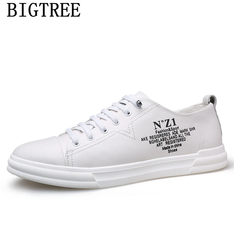 

White Leather Sneakers Mens Shoes Casual Luxury Brand Designer Shoes Men High Quality Mens Shoes Genuine Leather Luxury Brand