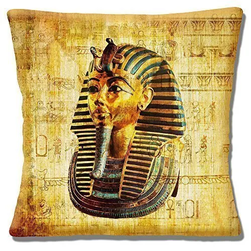 Золотая египетская маска Tutankhamun древние символы наволочка для подушки чехол
